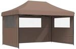 vidaXL Party-Zelt Braun 292 x 440 x 315 cm Oxford-Stoff 42023625