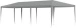 vidaXL Partyzelt Hellgrau 900 x 300 x 255 cm PE und Stahl 42032991