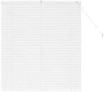 vidaXL Balkenjalousien mit Vorh&auml;ngen Wei&szlig; 130 x 120 cm Aluminium 42005976