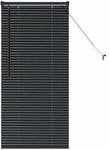 vidaXL Balkenjalousien mit Vorh&auml;ngen Schwarz 130 x 60 cm Aluminium 42006114
