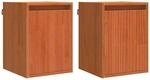 vidaXL Wandschrank Wandmontiert 2 Stk Wachsbraun 30 x 30 x 40 cm 869868