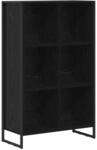 vidaXL B&uuml;cherregal Schwarz Eichen-Optik 99,5 x 30 x 108,5 cm 886534