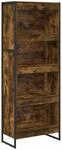 vidaXL B&uuml;cherregal Raucharbe 80 x 30 x 155 cm Holzwerkstoff 886398