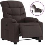 vidaXL Relaxsessel Elektrisch Dunkelbraun Stoff 3206632