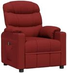 vidaXL Relaxsessel Elektrisch Weinrot Stoff 3143494