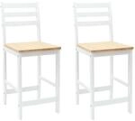 vidaXL Esszimmerst&uuml;hle 2 Stk Wei&szlig; 40 x 47,5 x 99,5 cm 42020470