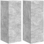 vidaXL TV-Wandschrank 2 Stk Beton 30 x 31 x 80 cm Holzwerkstoff 892296