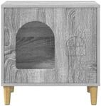 vidaXL Katzenhaus Graues Sonoma 51 x 30 x 52 cm Holzwerkstoff 8000668
