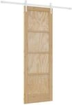 vidaXL Schiebet&uuml;r ORKDAL Natur und Wei&szlig; 73,5 x 211 cm 3445567