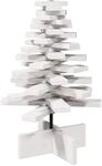 vidaXL Weihnachtsbaum zum Schm&uuml;cken Wei&szlig; 60 cm Massivholz Kiefer 858199