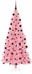 vidaXL Weihnachtsbaum mit 300 LEDs mit St&auml;nder Rosa 210 cm PVC 3396439