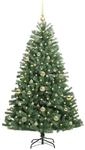 vidaXL K&uuml;nstlicher Klappbarer Weihnachtsbaum mit 150 LEDs Gr&uuml;n 150 cm 3395482