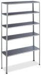 Relaxdays Schwerlastregal Stahl Silber 185 cm x 100 cm x 30 cm 8,2 kg