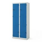 JAN NOWAK Kleiderschrank in L-Form JULIA 185x80x40 cm Grau-Blau
