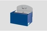 PROREGAL Robuster Wandascher Mit Schild 0,8 Liter HxBxT 20 x 20 x 12,5 cm...