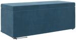 vidaXL Hocker Blau 101 x 41 x 40 cm Samt und Engineering Holz 876794