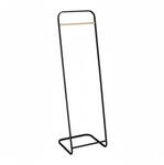 Relaxdays Kleiderst&auml;nder Metall Schwarz Natur Freistehend 140 cm x 41 cm x 41 cm 1,5
