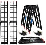 TRUTZHOLM 2x Auffahrrampe Klappbar 180 cm Traglast 680 kg Alu Schwarz