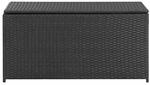 Furnicato Gartenbox Poly Rattan 100x50x50 Cm Schwarz