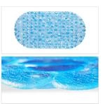 Relaxdays Badewannenmatte Steinoptik PVC Blau Rutschfest 68 cm x 35,5 cm 500 g