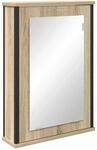 vidaXL Badezimmer-Spiegelschrank Braun 42 x 12 x 60 cm Holzwerkstoff 868041