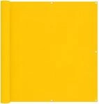 vidaXL Balkonsichtschutz Gelb 110 x 1000 cm Oxford-Stoff 42030806