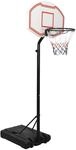 vidaXL Basketballst&auml;nder Wei&szlig; 237-307 cm Polyethylen 93652