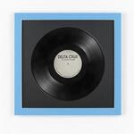 K-M&ouml;bel Schallplatten Rahmen Blau 40x40cm 2er Set mit Schwarzem Passepartout...