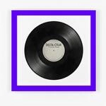 K-M&ouml;bel Schallplatten Rahmen Lila 40x40cm mit Wei&szlig;em Passepartout f&uuml;r die...