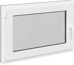 vidaXL Kellerfenster RISOR Anthrazit 90 x 50 cm PVC und Glas 42047326