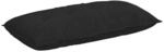 vidaXL R&uuml;ckenkissen Schwarz 100 x 19 x 50 cm Stoff 42014746