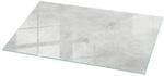 Tulup Tischplatte Betonstruktur mit Kratzern Tischplatte aus Glas 140x70 cm Grau