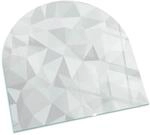 Tulup Glasplatte f&uuml;r Kamin Abstraktes Geometrisches Muster Kamin Glasplatte