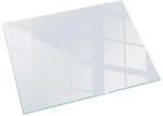 Tulup Glasplatte f&uuml;r Kamin Wei&szlig; Funkenschutzplatte Kamin&ouml;fen Rechteck 120x80...