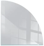 Tulup Glasplatte f&uuml;r Kamin Grau Kamin Glasplatte Quartal 100x100 cm Grau...