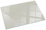 Tulup Glasplatte f&uuml;r Kamin Cremig Glasplatte unter Kamin Rechteck 100x70 cm...