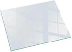 Tulup Glasplatte f&uuml;r Kamin Wei&szlig; Funkenschutzplatte Kamin&ouml;fen Rechteck 80x60...