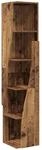 vidaXL Eckschrank Altholz 27,5x27x140cm Holzwerkstoff 889873
