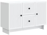 vidaXL Sideboard mit Schubladen Wei&szlig; 89 x 34,5 x 60 cm Holzwerkstoff 893965