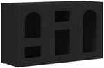 vidaXL Sideboard Schwarz 100 x 35 x 59 cm Holzwerkstoff 891345