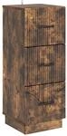 vidaXL Schubladenschrank Ger&auml;ucherte Eiche 33 x 34,5 x 87 cm 895310