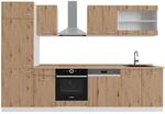 Vicco R-Line K&uuml;chenzeile Artisan Eiche/Wei&szlig; 300 cm AP Eiche ohne E-Ger&auml;te