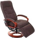 MCW Relaxliege ARLES II MIT Massage Stoff/Textil Wildlederimitat Braun