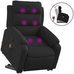 vidaXL Massagesessel mit Aufstehhilfe Schwarz Stoff Modell 1