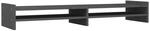 vidaXL Monitorst&auml;nder Grau 100x27x15 cm Massivholz Kiefer 814026