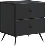 vidaXL Nachttisch Schwarz 43 x 34,5 x 47,5 cm Holzwerkstoff 895447
