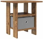 vidaXL Nachttisch mit Schubladen Altholz 41 x 40 x 45 cm Holzwerkstoff 8000432