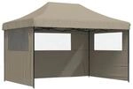 vidaXL Party-Zelt Taupe 279 x 410 x 315 cm Oxford-Stoff 42023590