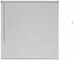 vidaXL Balkenjalousien mit Vorh&auml;ngen Silber 130 x 130 cm Aluminium 42005903