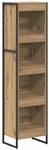 vidaXL B&uuml;cherregal Kunsthandwerk Eiche 80 x 30 x 155 cm Holzwerkstoff 886377
